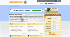 Desktop Screenshot of afghanistaneducation.info